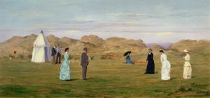 Damekamp på Westward Ho! av Francis Powell Hopkins