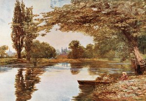 Eton College Chapel fra Themsen av Francis S. Walker