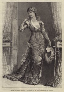Madame Modjeska som Constance, i Heartsease, ved Royal Court Theatre