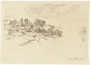 Gården i Essex En Essex Farm av Francis Seymour Haden (Sir) (signed by artist)