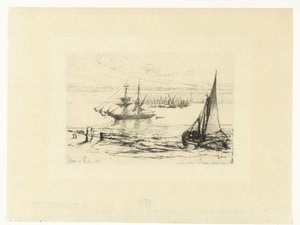 Et skip for anker En brigg for anker