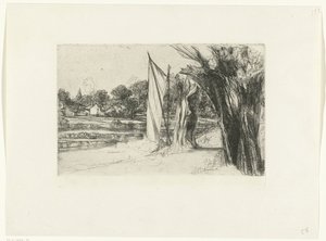 Thames Ditton Thames Ditton - med seil av Francis Seymour Haden (Sir)