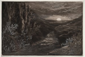 En Moorland Stream av Francis Seymour Haden