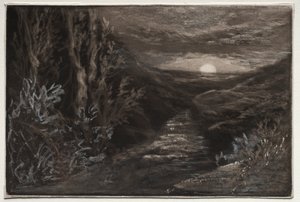 En Moorland Stream. av Francis Seymour Haden