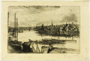 Battersea Reach av Francis Seymour Haden