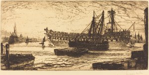 Breaking Up of the Agamemnon av Francis Seymour Haden