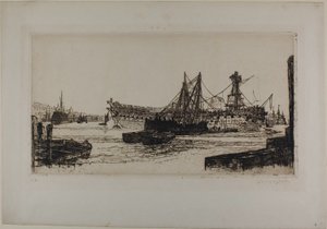 Breaking Up of the Agamemnon, nr. II av Francis Seymour Haden