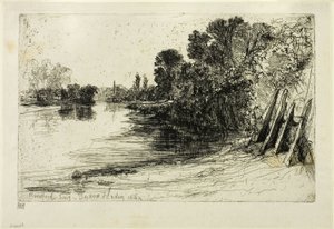 Brentford ferge av Francis Seymour Haden