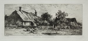 Burgundiske hytter av Francis Seymour Haden