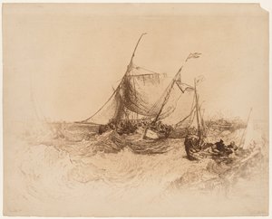 Calais brygge av Francis Seymour Haden