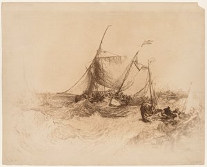 Calais brygge. av Francis Seymour Haden