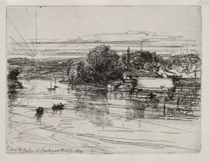 Cardigan Bridge, 1864. av Francis Seymour Haden