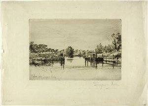 Egham Lock av Francis Seymour Haden