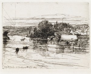 Fra broen ved Cardigan av Francis Seymour Haden