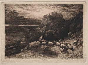 Harlech, 1880. av Francis Seymour Haden