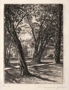 Kensington Gardens (den lille platen) av Francis Seymour Haden