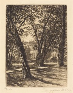 Kensington Gardens (den lille platen) av Francis Seymour Haden