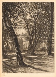 Kensington Gardens, nr. 1 (liten tallerken) av Francis Seymour Haden