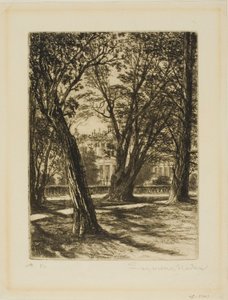 Kensington Gardens, nr. I (liten tallerken) av Francis Seymour Haden