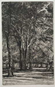 Kensington Gardens The Large Plate, 1860. av Francis Seymour Haden