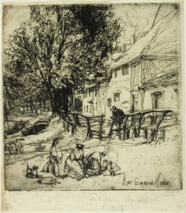 Kew Side, et fragment av Francis Seymour Haden