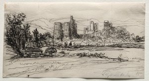 Kidwelly Castle av Francis Seymour Haden
