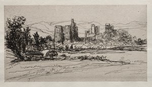 Kidwelly Castle. av Francis Seymour Haden