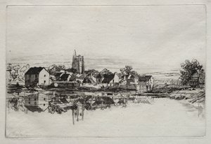 Kidwelly Town, 1859. av Francis Seymour Haden