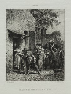 Morgenen på årets første dag av Francis Seymour Haden