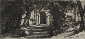 Mytton Hall av Francis Seymour Haden