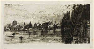 Old Chelsea Church av Francis Seymour Haden