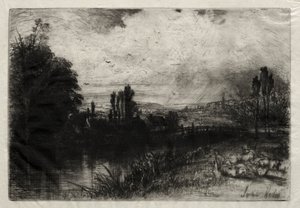 På testen. av Francis Seymour Haden