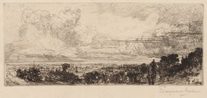 Ut av studiovinduet av Francis Seymour Haden