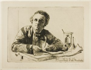 Portrett av Francis Seymour Haden, nr. 2 (Mens etsing) av Francis Seymour Haden