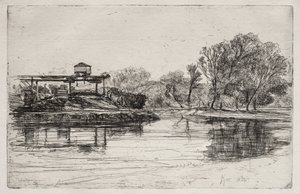Jernbaneinngrep, 1864. av Francis Seymour Haden