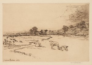 Sawley Abbey, 1873. av Francis Seymour Haden
