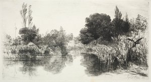 Del Mill Pond av Francis Seymour Haden