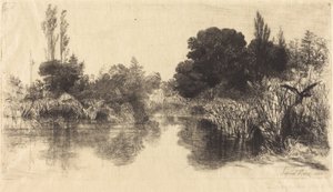 Shere Mill Pond (den større platen) av Francis Seymour Haden