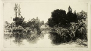 Shere Mill Pond, nr. II (stor plate) av Francis Seymour Haden