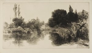 Shere Mill Pond, nr. II (stor plate) av Francis Seymour Haden
