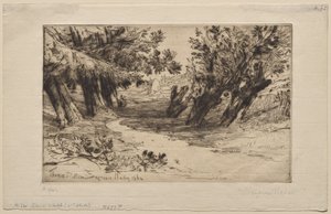 The Lovers' Walk (The Second Plate) av Francis Seymour Haden
