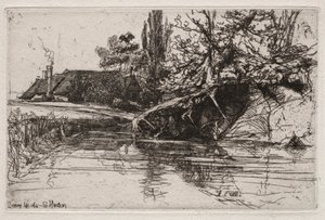The Moat House, 1865. av Francis Seymour Haden