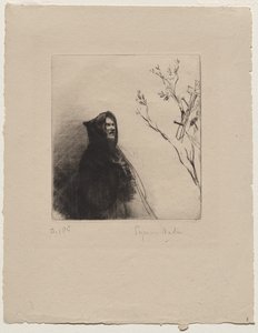 Munken ber - St. Frans av Francis Seymour Haden