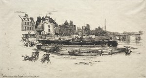 Whistlers House i Old Chelsea, 1863. av Francis Seymour Haden