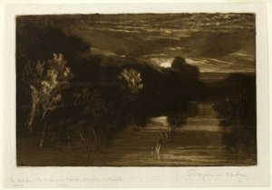Winchelsea-kanalen av Francis Seymour Haden
