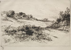 Windmill Hill, nr. 1, ca. 1877 og senere. av Francis Seymour Haden