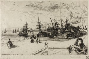 Yacht Tavern, Erith, 1865 av Francis Seymour Haden