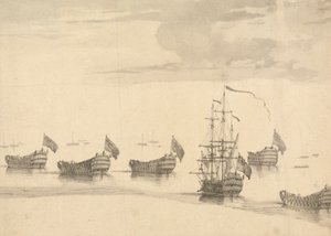 Skip på et stille hav av Francis Swaine