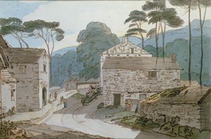 Ambleside ved hodet av Lake Windermere av Francis Towne