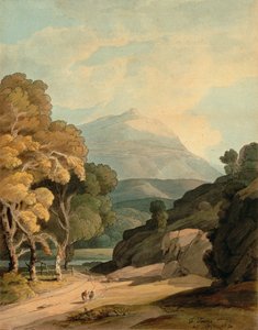 Nær Maentwrog, Nord-Wales (akvarell på papir)